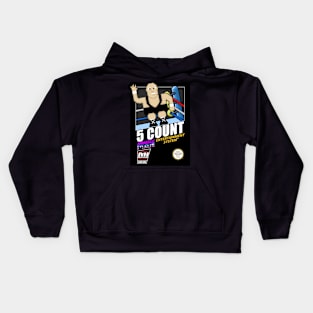 Wrassleman 8-Bit Retro Gaming Pro Wrestling: 5 Count Kids Hoodie